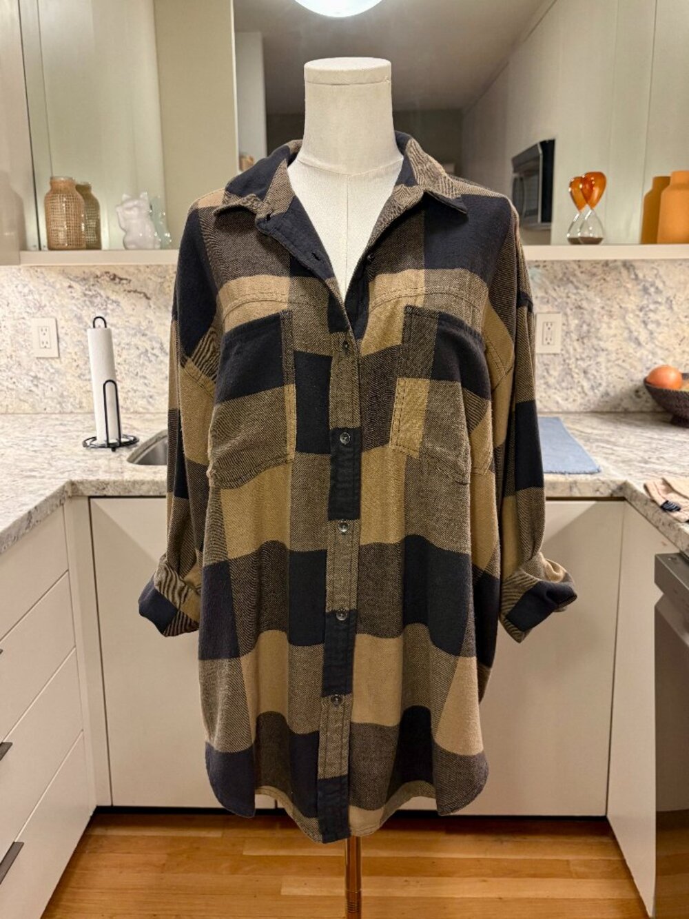 Aerie Anytime Fave Flannel Button Down Shirt